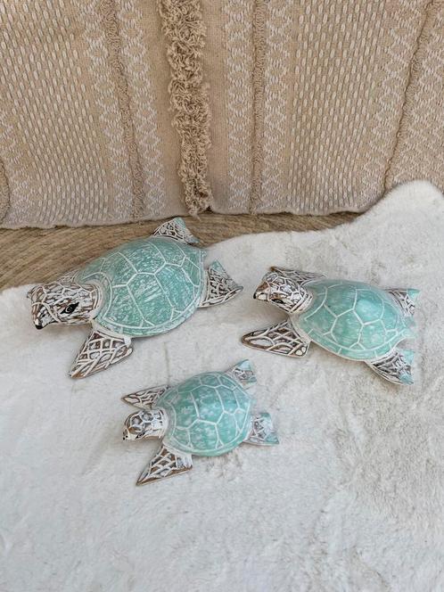 Nieuw houten schilpad set, Huis en Inrichting, Woonaccessoires | Overige, Nieuw, Ophalen of Verzenden