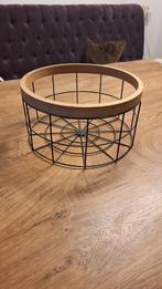 Opberg mand zwart industrieel diameter 30 cm, Ophalen of Verzenden, Gebruikt, Rond, Overige materialen