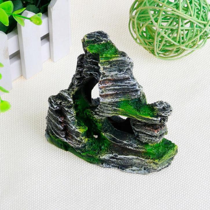 Rots Aquarium Ornament / Decoratie Vissen Berg Steen Sier, Dieren en Toebehoren, Vissen | Aquaria en Toebehoren, Nieuw, Plant(en), Steen of Hout