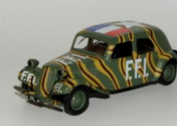Citroen Traction 11BL FFI '44 1/43 VOITURES Militaires WO II beschikbaar voor biedingen