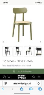 Thonet 118 stoelen olijfgroen - nieuwstaat - 10 stuks, Huis en Inrichting, Stoelen, Ophalen, Zo goed als nieuw, Overige kleuren