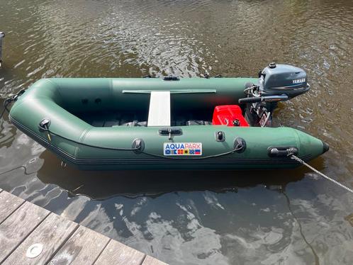 AQUAPARX motorbootje met 4pk Yamaha motor, Watersport en Boten, Motorboten en Motorjachten, Gebruikt, Overige materialen, Tot 6 meter