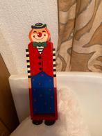 Houten speelgoed clown . Voor pennen/ potloden / spulletjes, Ophalen of Verzenden, Nieuw