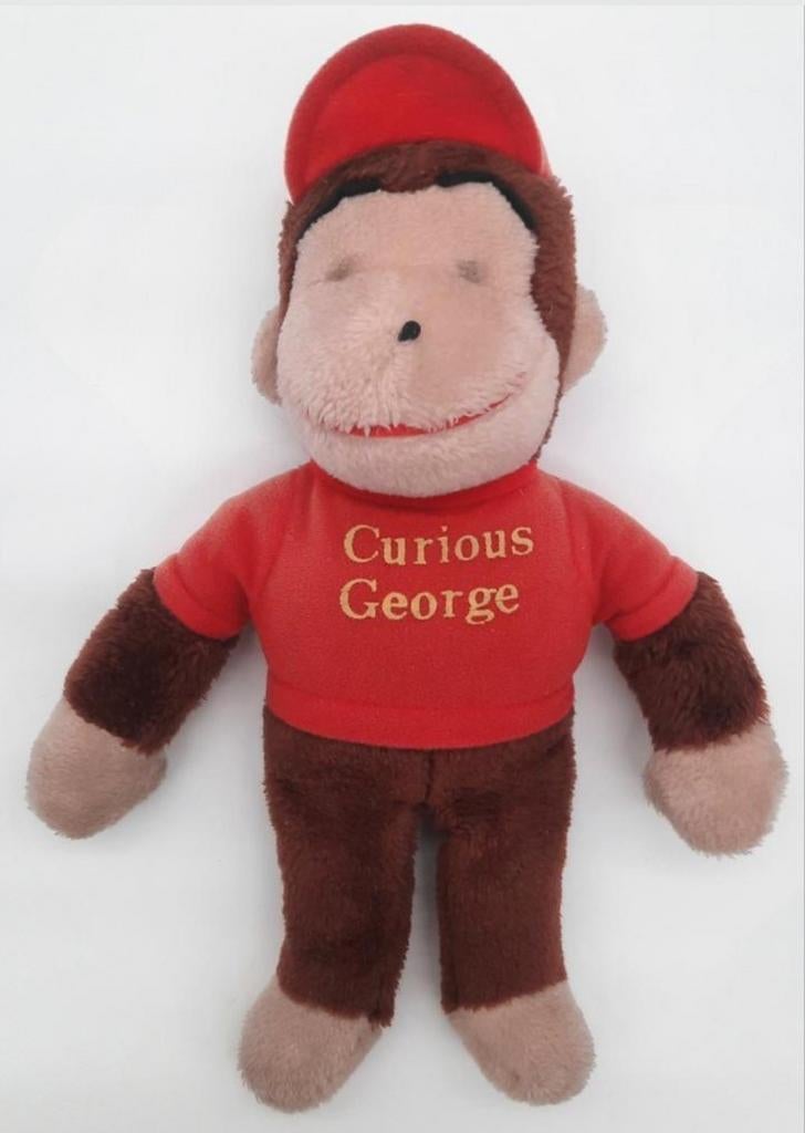 Vintage Curious George Aap knuffel ca. 35cm, Ophalen of Verzenden, Gebruikt, Overige typen