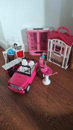 Barbie Speelgoed Set - Auto, Huis, Meubels & Meer!, Ophalen of Verzenden, Gebruikt, Poppenhuis