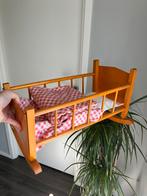 Speelgoed pop poppen bed bedje vintage brocante hout houten, Ophalen of Verzenden, Gebruikt, Overige typen