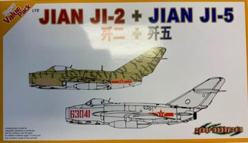 Coelianmodels, Cyber Hobby 2517, Jian J2 en J5, 1/72 € 18,99 beschikbaar voor biedingen