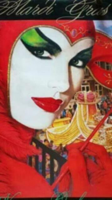 Mardi Gras 1998 Larry Harris Artist New Orleans. beschikbaar voor biedingen