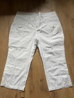 Miss Etam witte katoenem capri broek maat 48, Ophalen of Verzenden, Wit, Broek of Spijkerbroek