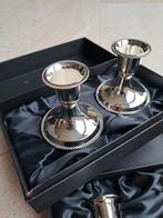 Kaarsenstandaard, 4 stuks, verzilverd, Ophalen of Verzenden, Nieuw, Minder dan 25 cm