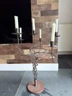 Kandelaar met 6 armen - 60 cm hoog, Ophalen, Gebruikt, 50 tot 75 cm, Metaal