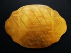 Brocant Italiaans houten dienblad In de kleuren goud ecru, Ophalen of Verzenden