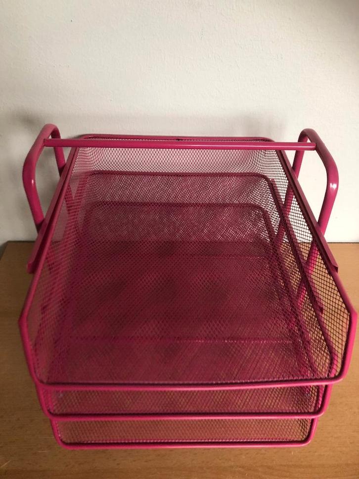 Organizer Sorteerbakjes Bureau bakjes Brievenhouder metaal, Diversen, Bureau-accessoires, Gebruikt, Ophalen of Verzenden