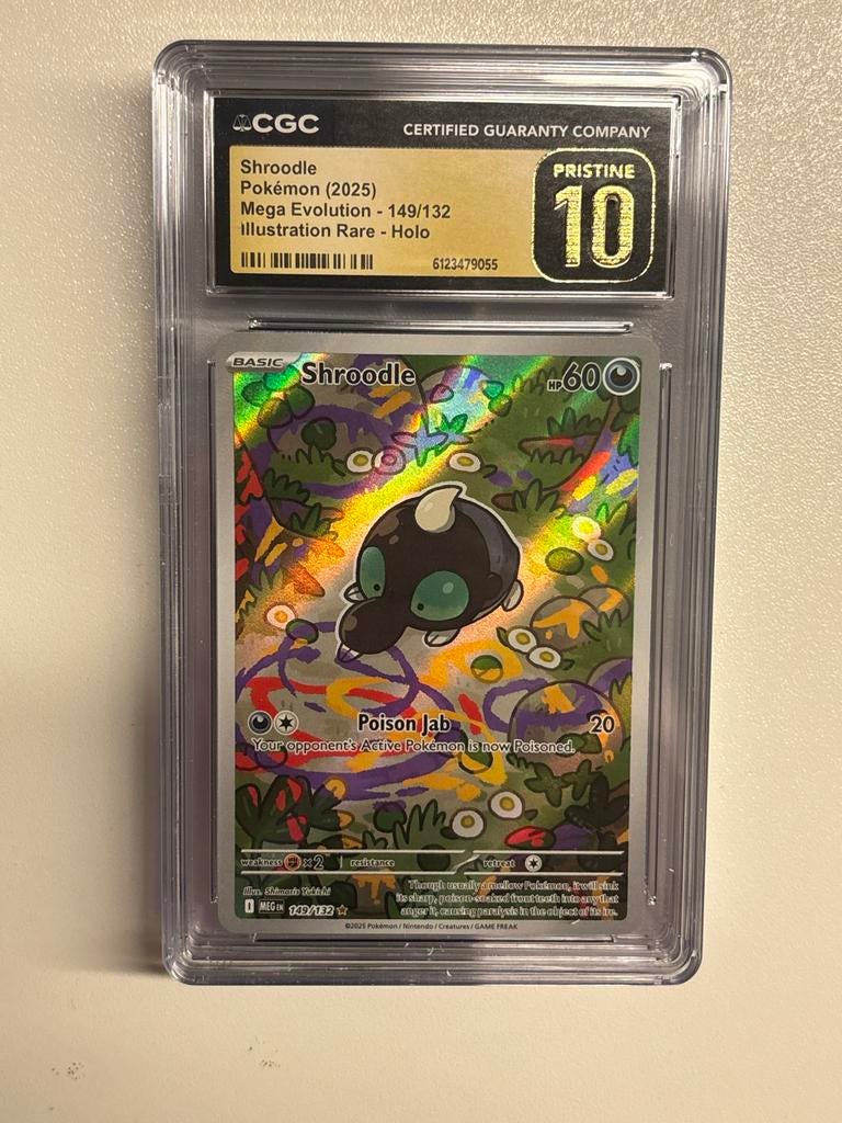 Shroodle Pokémon Kaart - CGC Pristine 10, Ophalen of Verzenden, Zo goed als nieuw