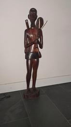Afrikaanse Houten Krijger Sculptuur, Ophalen of Verzenden