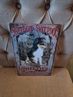Shetland sheepdog wandbord, Ophalen of Verzenden, Nieuw, Reclamebord