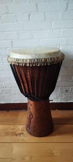djembe van Balafonhout met geitenvel inclusief tas "ASTRID", Ophalen, Gebruikt, Trommel