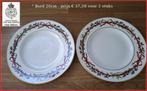 2x BORDEN (20cm) "Holly Ribbons" - Royal Worcester Porselein, Nieuw, Ophalen of Verzenden, Bord(en), Overige stijlen