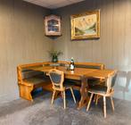 Duitse Eethoek oostenrijkse zithoek jaren 70/80 tiroler hoek, Huis en Inrichting, Ophalen, Gebruikt, Inclusief barstoelen, Nvt