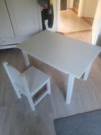 Kindertafel met stoel, Kinderen en Baby's, Kinderkamer | Tafels en Stoelen, Ophalen, Gebruikt, Tafel(s) en Stoel(en)