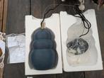 Stoere Navy Blauwe Hanglamp - Merk Nous, Huis en Inrichting, Lampen | Hanglampen, Ophalen, Overige materialen, Stoer, Zo goed als nieuw