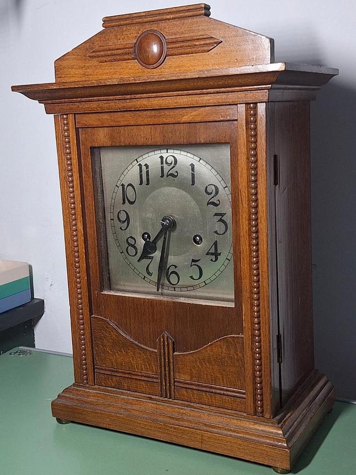 Antieke tafel / schouw klok, Antiek en Kunst, Antiek | Klokken, Ophalen of Verzenden