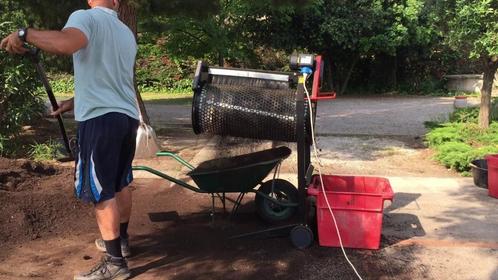 TE HUUR  : Grond/Grind rol zeef, Tuin en Terras, Hand-tuingereedschap, Gebruikt, Overige soorten, Ophalen