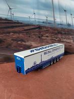 Tekno Schuifzeilen oplegger van Sidhill., Hobby en Vrije tijd, Modelauto's | 1:50, Ophalen of Verzenden, Zo goed als nieuw, Bus of Vrachtwagen