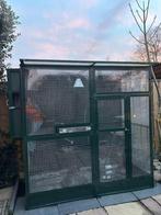 aluminium Volleire, Dieren en Toebehoren, Vogels | Hokken en Kooien, Ophalen of Verzenden, Zo goed als nieuw, Aluminium, Volière