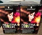 10x pakjes Haarverf - Schwarzkopf Nectra Color 668 Hazelnoot, Ophalen of Verzenden, Nieuw, Haarverzorger of -hersteller