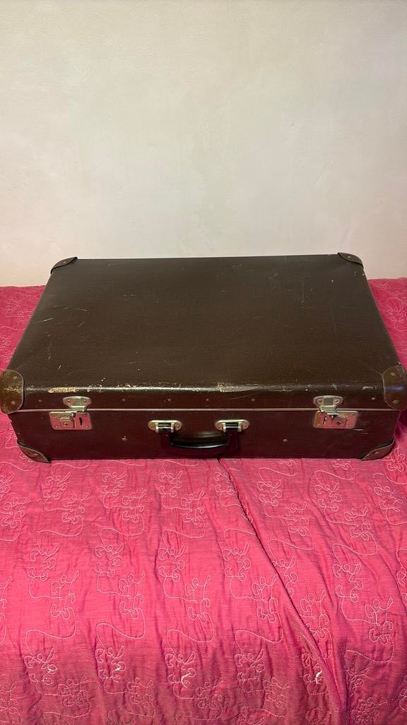 Oude hutkoffer, Sieraden, Tassen en Uiterlijk, Koffers, Ophalen of Verzenden, Gebruikt, Minder dan 50 cm, 35 tot 45 cm