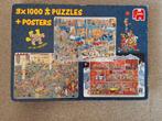 Jan. Van Haasteren 3x1000 stukjes, Hobby en Vrije tijd, Ophalen, 500 t/m 1500 stukjes, Gebruikt, Legpuzzel