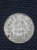 oude zilveren 10 cent uit 1849 Nederland nummer 3, Postzegels en Munten, Munten | Nederland, Ophalen of Verzenden, Koning Willem III