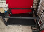 4 seasons lounge tafeltje met glasplaat te koop, Gebruikt, Wicker, Tuinset, Ophalen