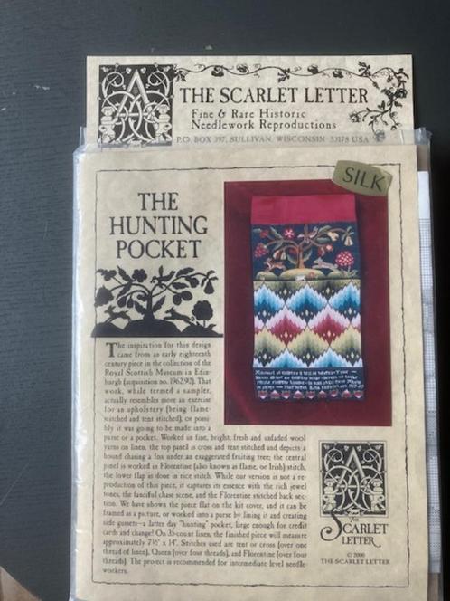 borduurpatroon the scarlet letter The Hunting Pocket € 12,00, Hobby en Vrije tijd, Borduren en Borduurmachines, Nieuw, Patroon