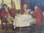 het schilderij toont het ontbijt van een jager, Antiek en Kunst, Kunst | Schilderijen | Klassiek, Ophalen