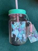 Toverland glazen beker unicorn, Glas of Glazen, Verzenden, Nieuw, Glas