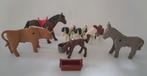Playmobil. 5 Paarden, 1 ezel en 1 stier., Ophalen of Verzenden, Zo goed als nieuw