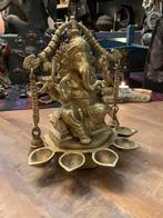 Ganesha beeld met tempel belletjes, Ophalen of Verzenden