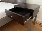 Mooi degelijk tweepersoons bed met nachtkastjes en bedbank, Ophalen, Gebruikt, Bruin, Tweepersoons