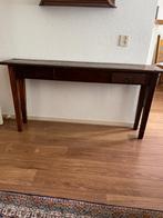 Side table teak 145 cm met lades, Huis en Inrichting, Tafels | Sidetables, Ophalen, Gebruikt, 100 tot 150 cm, Teakhout