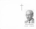 Bodifèe Joop 1941 Medemblik 2007 Tilburg priester, Ophalen of Verzenden, Bidprentje