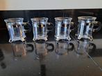 4 bodum koffieglazen +:1 theeglas Chambord, Ophalen of Verzenden, Zo goed als nieuw, Glas