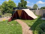 De waard tent Papegaaiduiker + bagagewagen Saris Speedy, Caravans en Kamperen, Tenten, Ophalen, Gebruikt, Tot en met 4
