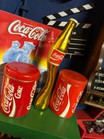 Coca cola goud gold decoratie verzameling pub blik boite red, Ophalen of Verzenden
