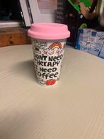 Leuke Koffiebeker met Deksel, Nieuw, M, Ophalen of Verzenden, M