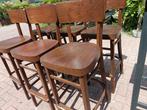 Barkrukken / barstoelen - 6 stuks, Ophalen, Met voetsteun, 90 cm of meer, Hout