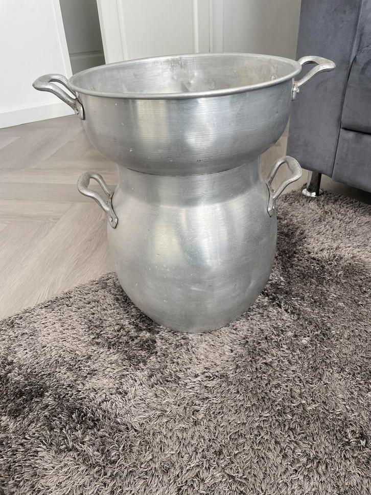 Couscouspan - Traditioneel Koken, Huis en Inrichting, Keuken | Potten en Pannen, Gebruikt, Kookpan of Snelkookpan, Aluminium, Ophalen