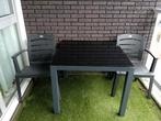 Hartman Tuinset - 2 stoelen + tafel, Tuin en Terras, Kunststof, Zo goed als nieuw, Tuinset, Eettafel