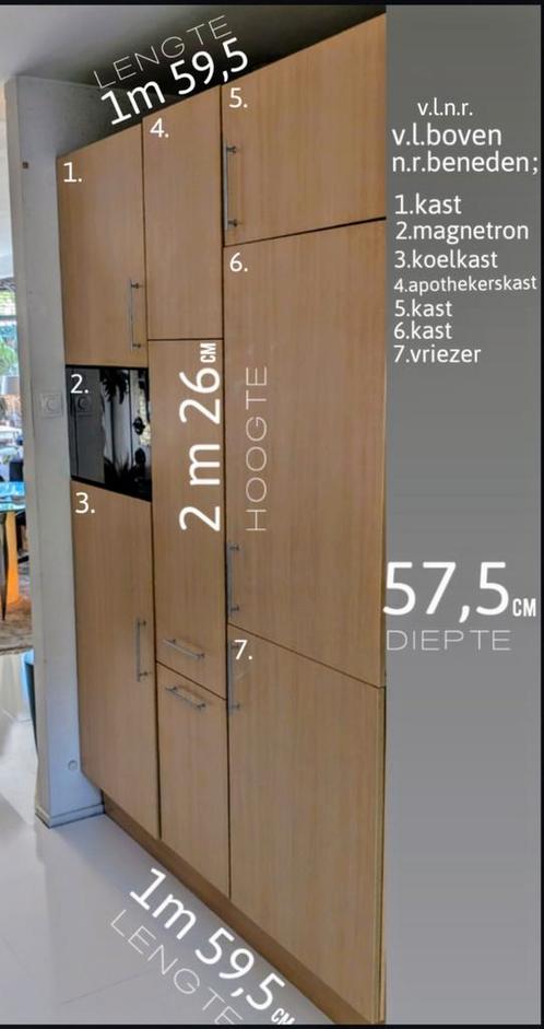 Keuken zèlf netjes komen demonteren, Huis en Inrichting, Keuken | Complete keukens, Gebruikt, Overige typen, Kunststof, Ophalen